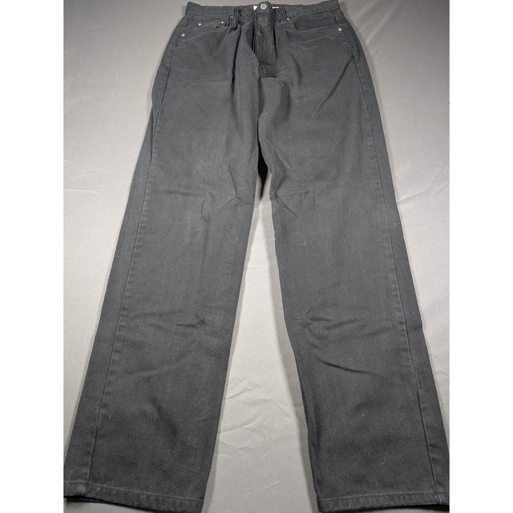 Calvin Klein Jeans Easy Fit Black Denim Straight Leg Pants BMPL171C Mens 36x34